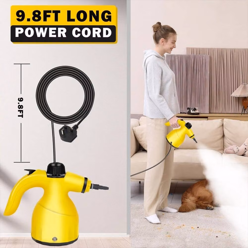 SPETLEK 1000W Portable Handheld Steam Cleaner in Yellow – 4