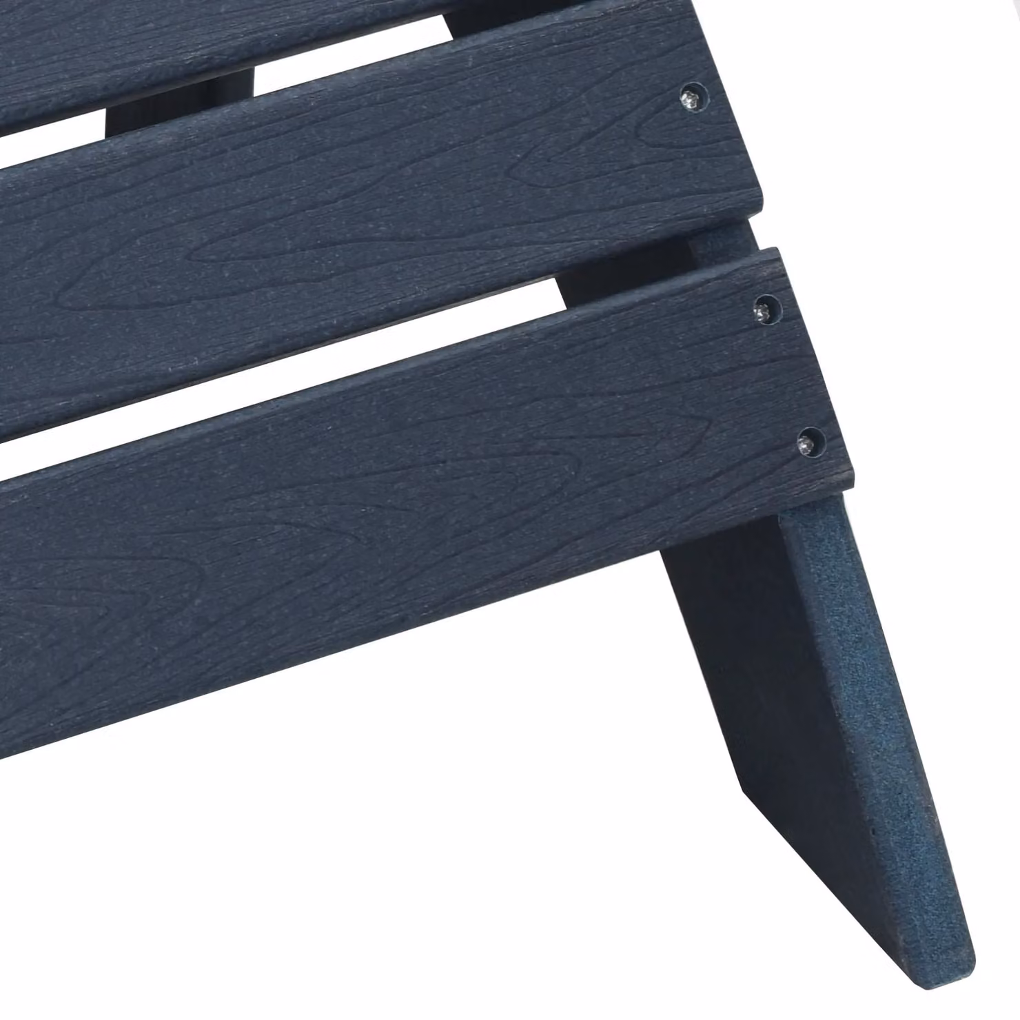 Berkfield Home Adirondack Chair with Footrest in Navy Blue HDPE – 6