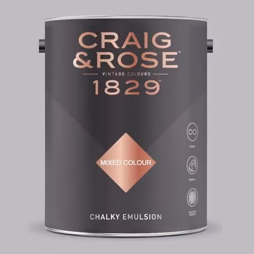 Craig & Rose 1829 Chalky Emulsion Paint in Wilkie Grey, 5 l