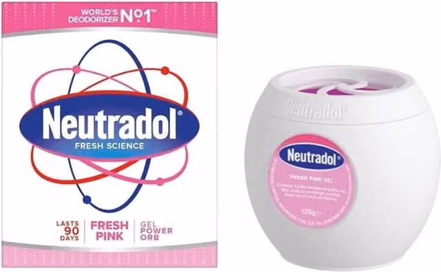 Neutradol Orb Fresh Pink Gel Air Freshener Odour Neutraliser, 135 g