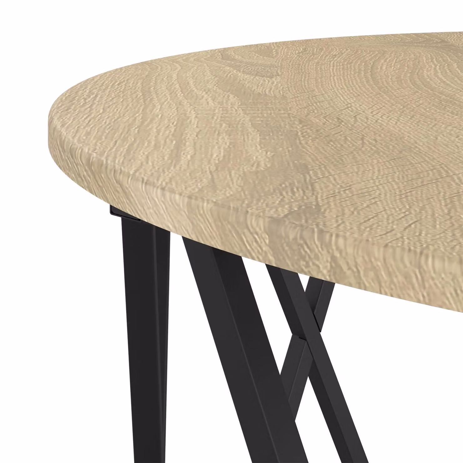 Berkfield Home Sonoma Oak Coffee Table in Beige, W: 80 cm, D: 80 cm, H: 42 cm – 3