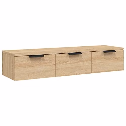 vidaXL Modern Wall Cabinet in Sonoma Oak, W/D/H: 102 x 30 x 20 cm
