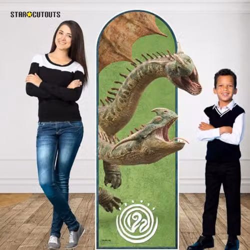 Star Cutouts Hideous Zippleback Sailboard How to Train Your Dragon Live Action Cardboard Cutout, Multicolour, Height: 182 cm – 2