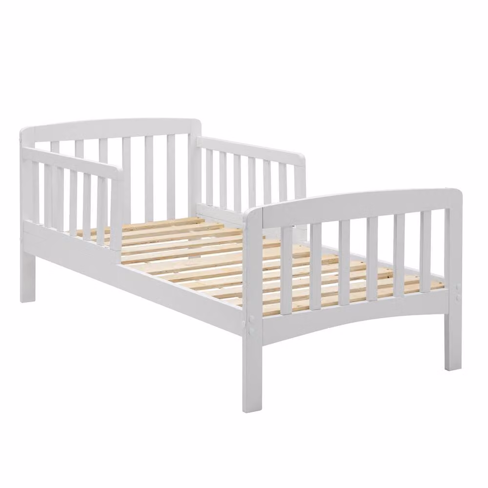 Nöa and Nani Juni Toddler Bed in White, Solid Wood, 90 x 190 cm – 2
