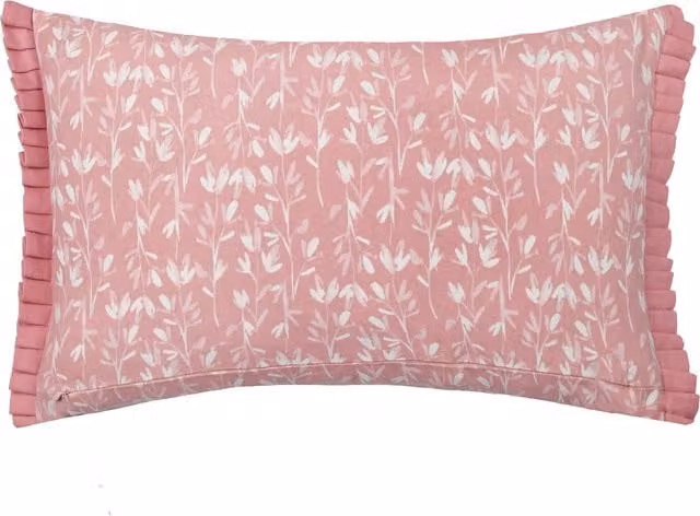 Make it a Home Belle Cotton Cushion in Pink Floral Polyester