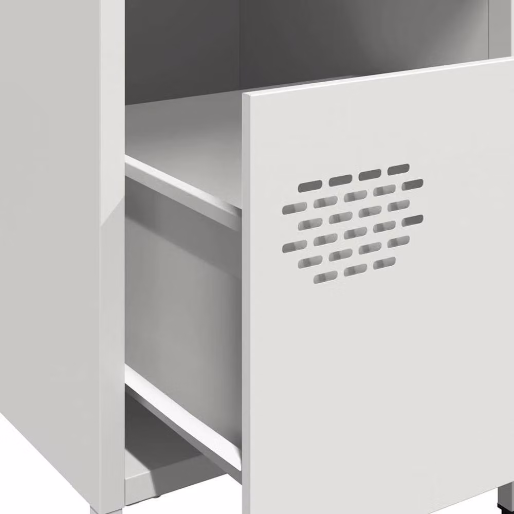 Berkfield Home Timeless Bedside Cabinets, 2 Piece Set, White, W/D/H: 35 x 39 x 43.5 cm – 3