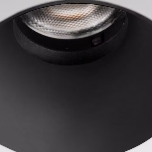 Faro Barcelona Lox Trimless Recessed Round Downlight Black 3000K Warm White