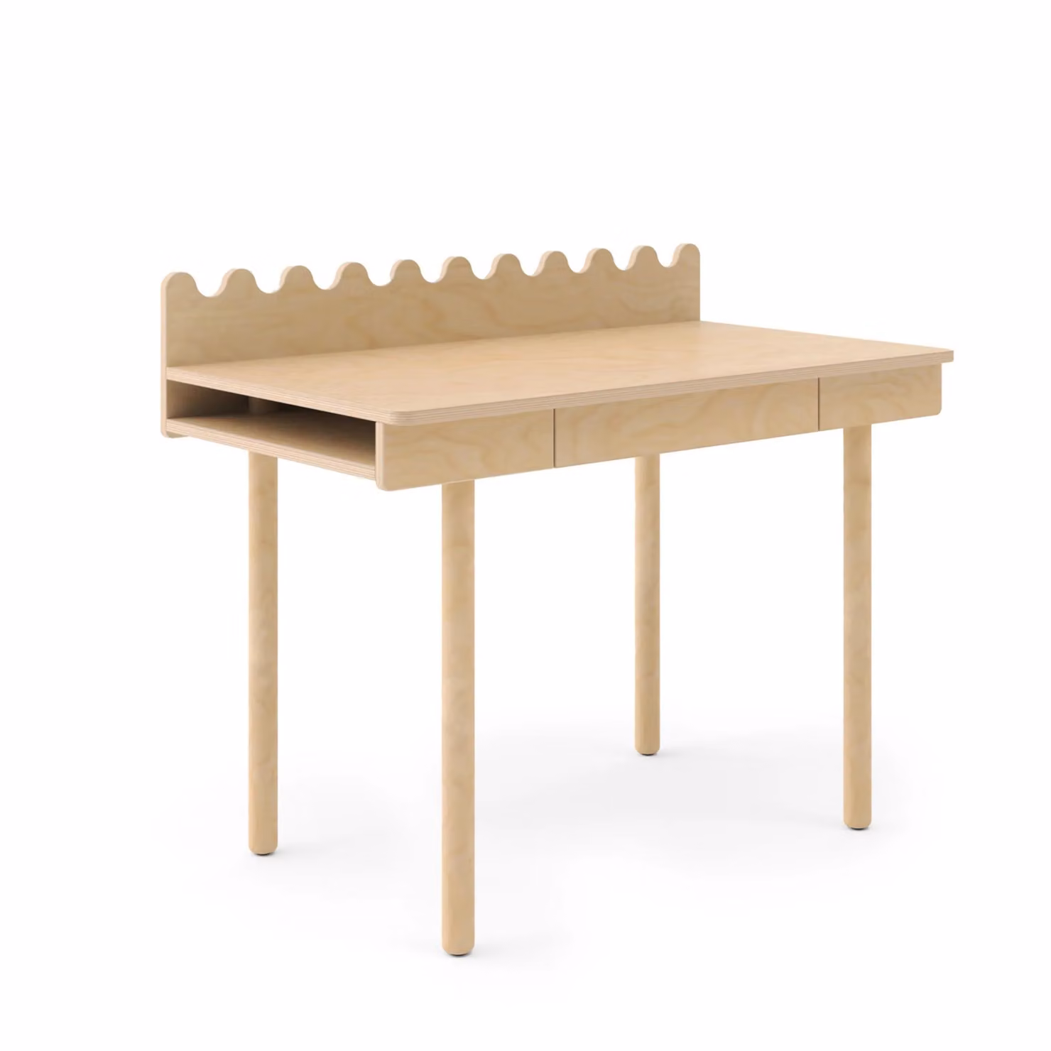 Oeuf NYC Moss Height Adjustable Childrens Desk in Birch Wood – 2