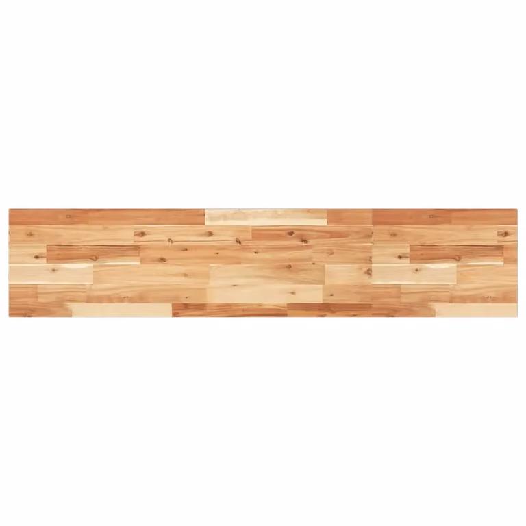 Berkfield Home Rectangular Table Top in Brown Solid Acacia Wood, W/D/H: 120 x 30 x 2 cm