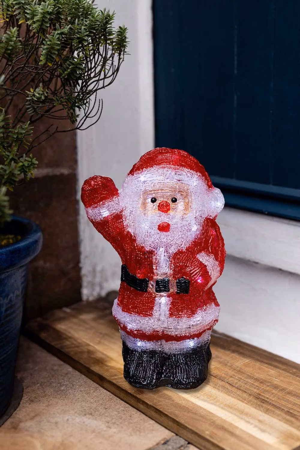 Marco Paul Pre-Lit Red and White Santa Claus Christmas Decoration – 6