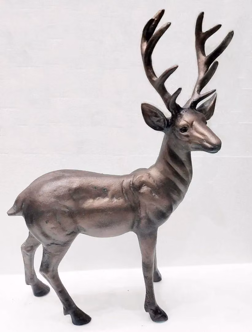 Inspirational Gifting Standing Stag Buck Ornament in Bronze Aluminium – 2