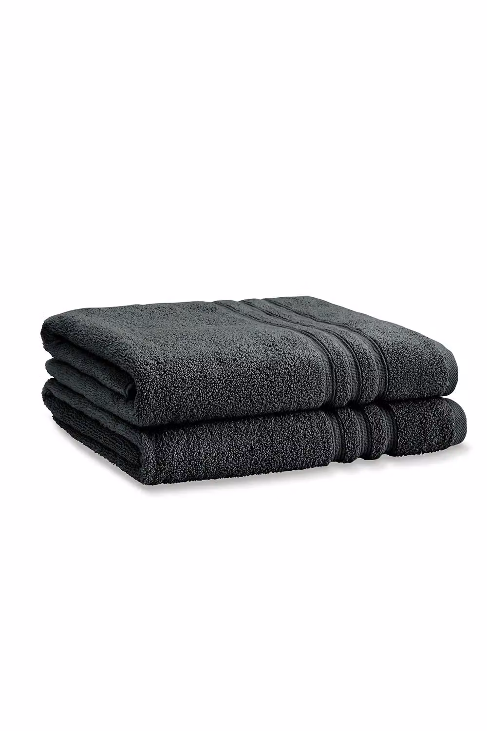 Catherine Lansfield Grey Cotton Terry Velour Bath Sheet Pair, W: 90 cm, H: 140 cm – 3