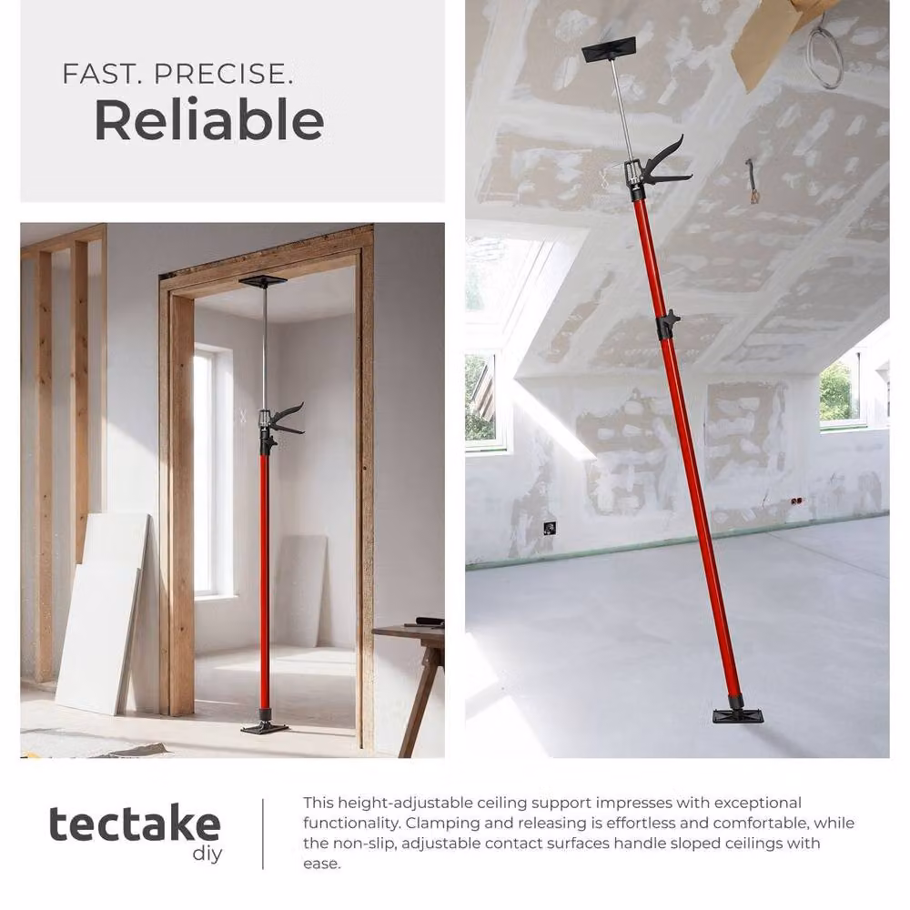 tectake Plasterboard Props Set of 4 in Red – 4