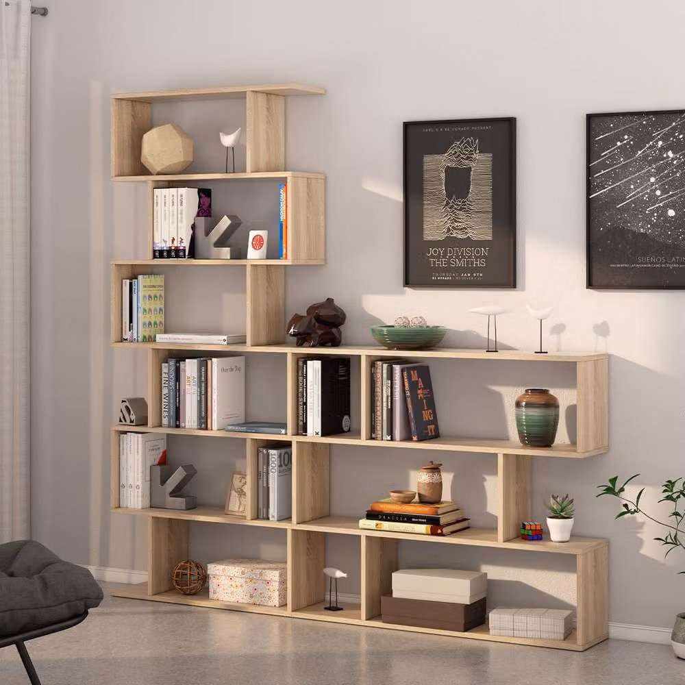 CALICOSY Athena 3-Tier Freestanding Shelf in White, W: 110 cm – 4