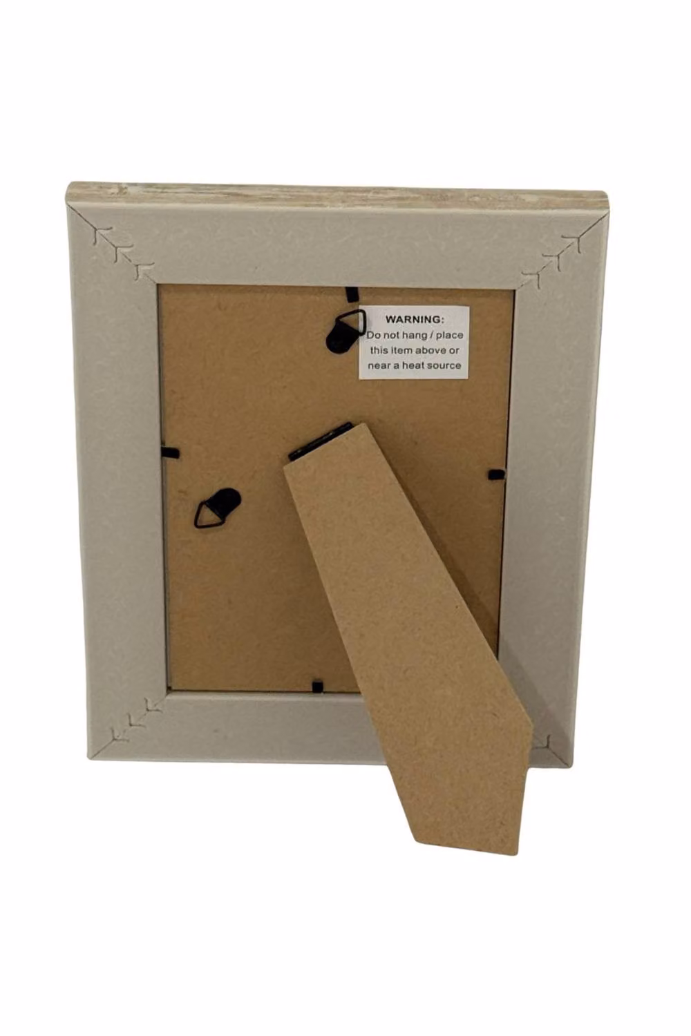 KDMD Skye Rectangular Single Photo Frame with Freestanding Display in Beige – 2