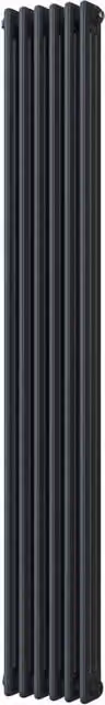 Alpha Anthracite 3 Column Steel Radiator in Grey