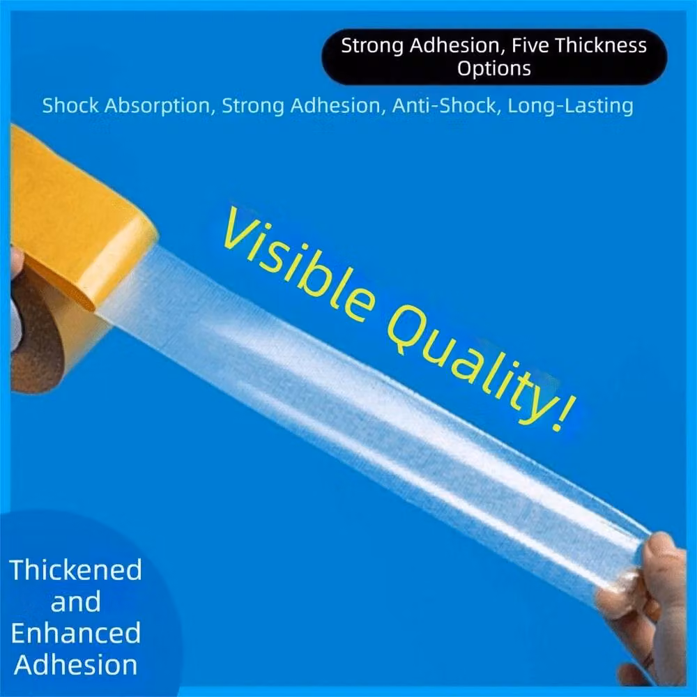FLAVORA Self-Adhesive No-Sew Fabric Repair Tape, Clear, W: 2 cm, L: 20 m – 4