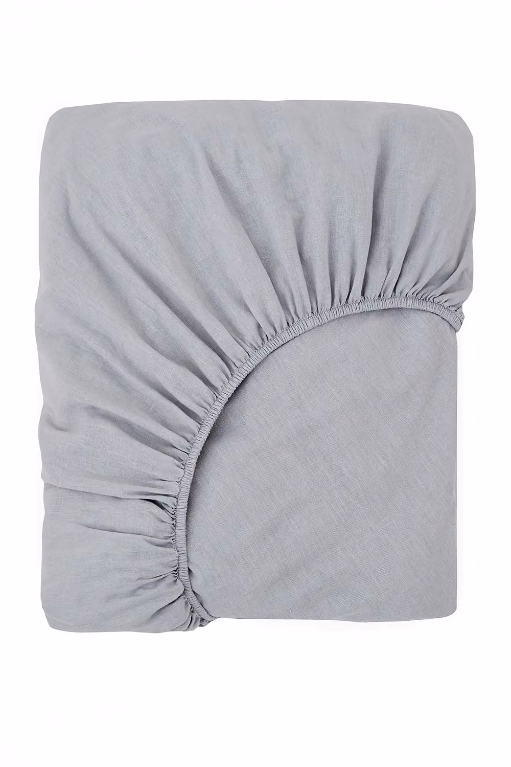 Martex Touch of Linen Fitted Sheet in Blue, W/D: 200 x 200 cm – 2