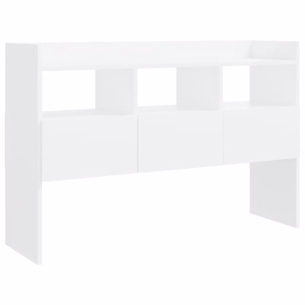 Berkfield Home White Modern Sideboard in Matt MDF, W/D/H: 105 x 30 x 70 cm – 1