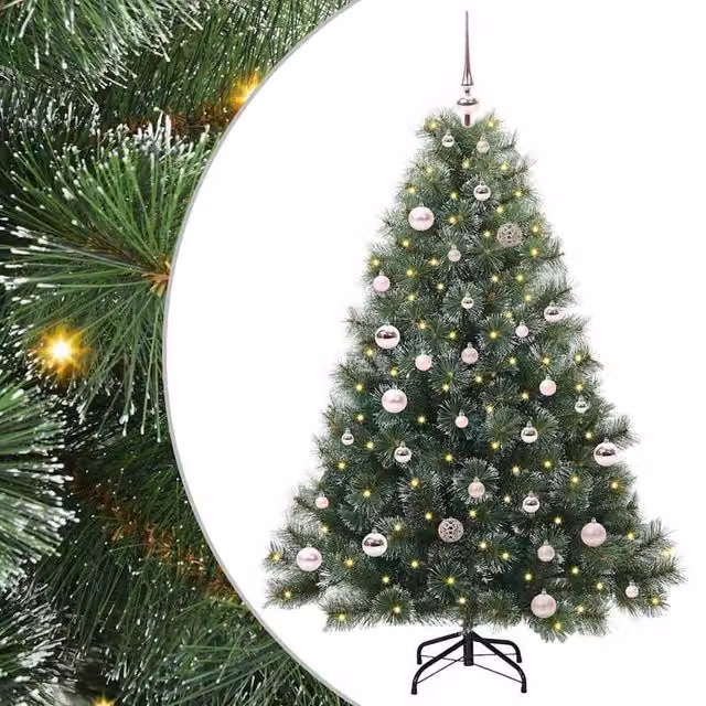 Berkfield Home Green Artificial Christmas Tree with 150 LEDs, Height: 150 cm
