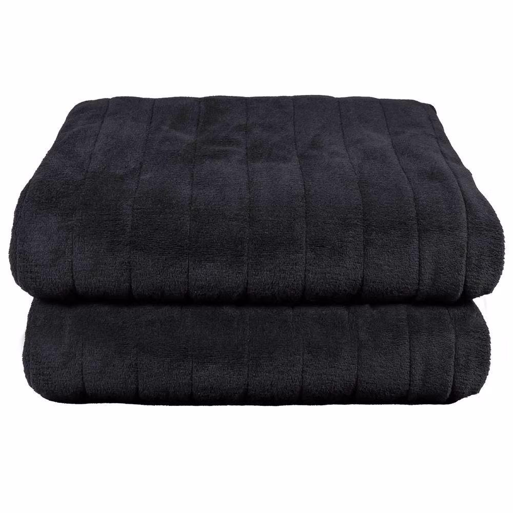 Russell Hobbs Microfleece Electric Heated Throw in Black, W/D/H: 180 x 130 cm – 8