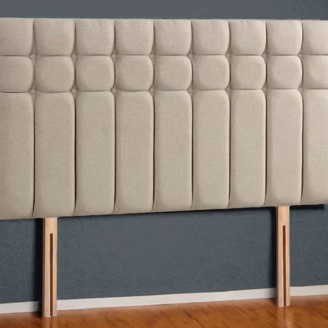 Divan Base Direct Amalfi Strutted Upholstered 3FT Headboard in Neutral Beige