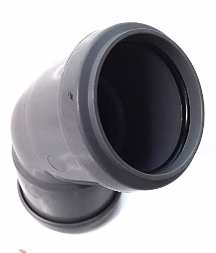 FloPlast 32mm Grey 45 Degree Pushfit Waste Pipe Bend – 3