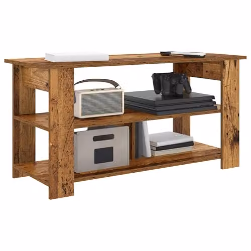 vidaXL Modern TV Stand in Old Wood Brown, W/D/H: 100 x 40 x 50 cm – 1