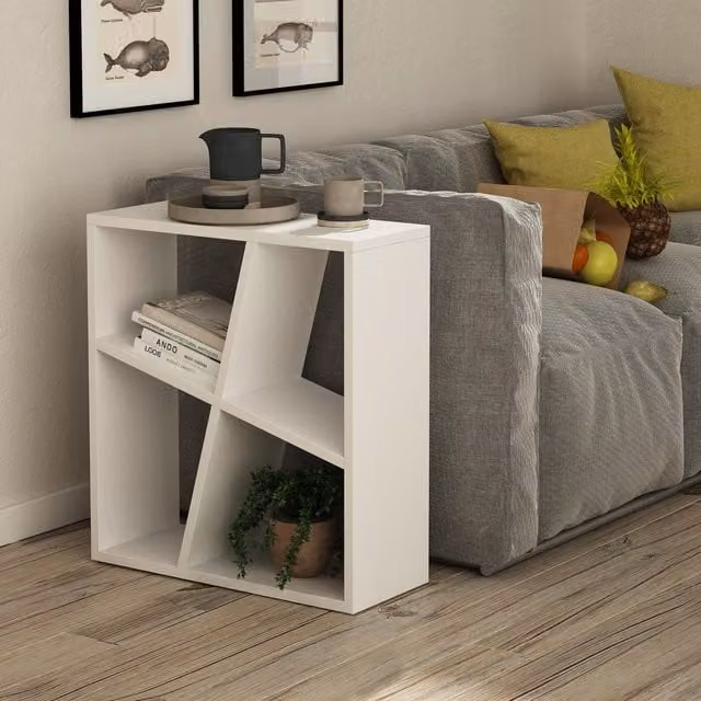 GFW Birtley Wall Mounted Shelving Unit in White