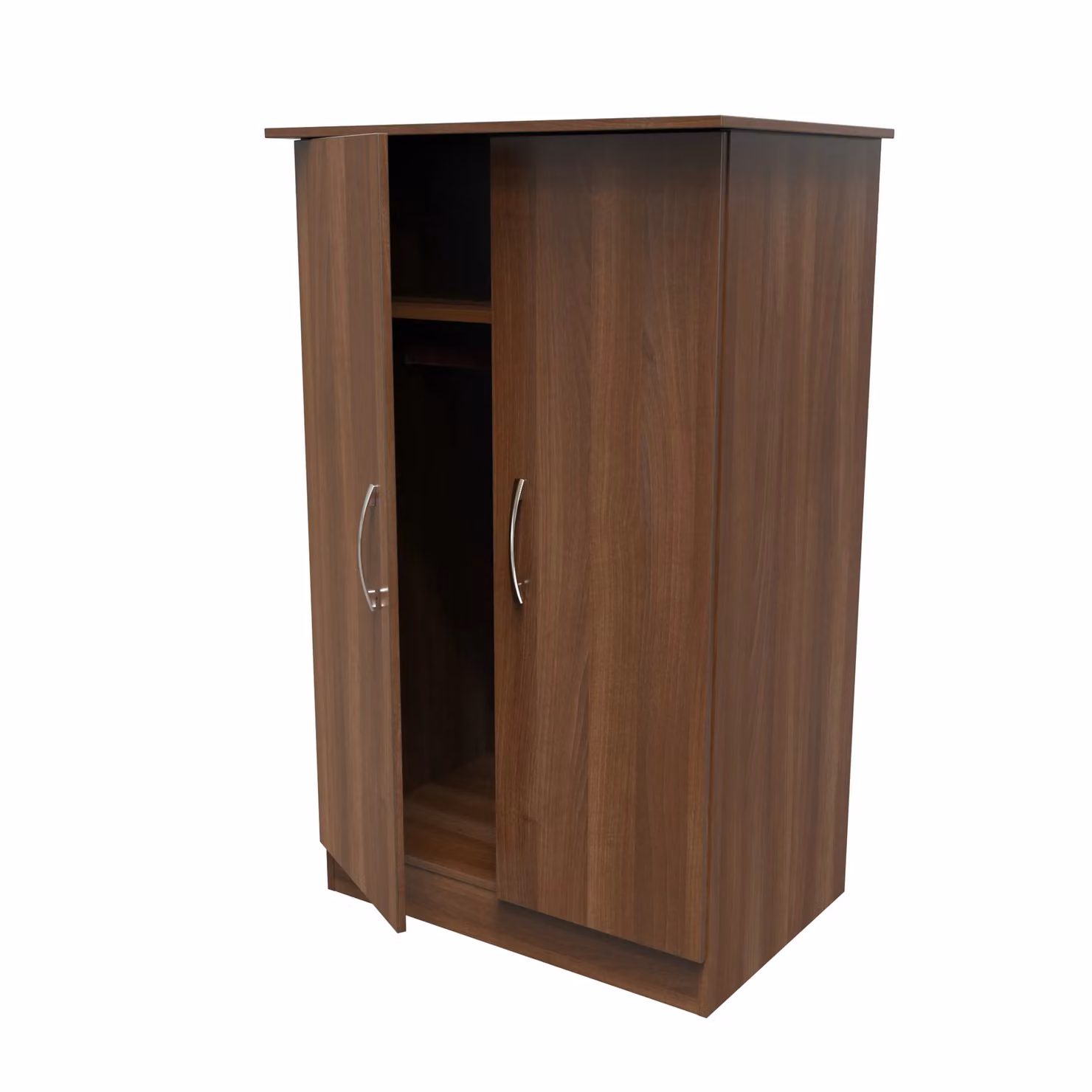 Ready Assembled 2 U Hampshire 2 Door Midi Wardrobe in Walnut Brown – 3
