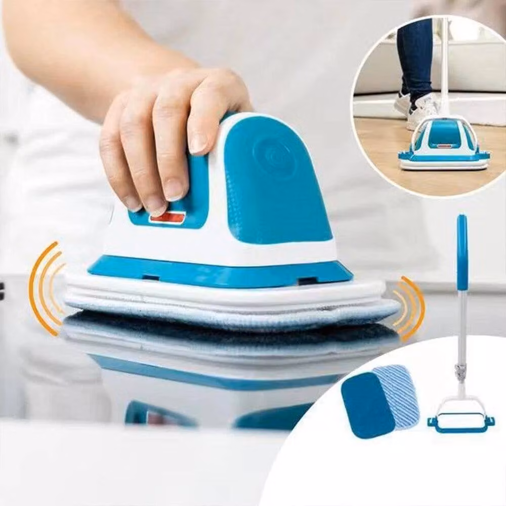 EONLION Rechargeable Cordless Multifunction Scrubber with Extension Pole, Blue, Length: 100 cm – 2