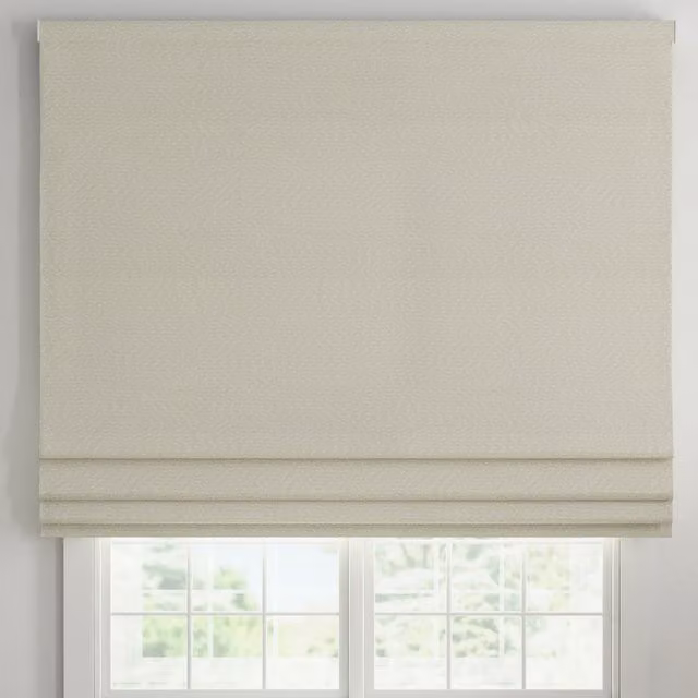 ANTE DECOR Hera Made To Measure Blackout Roman Blind in Ivory/Beige