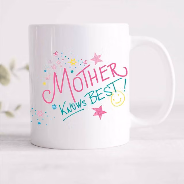 60 Second Makeover Limited Mother Knows Best Ceramic Mug in White