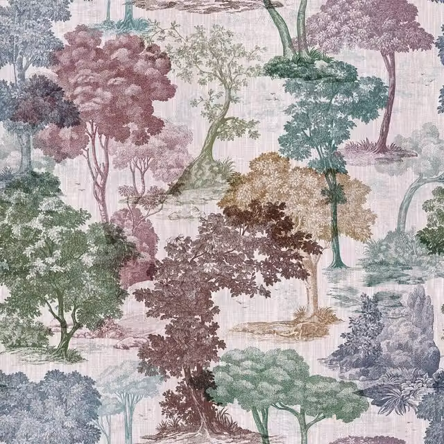 Dendrophilia Iridis Multicolour Wallpaper Sample