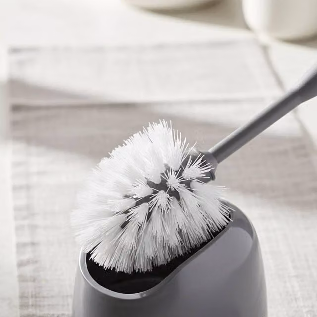 Bedsland H+ Grey Toilet Brush and Holder Set