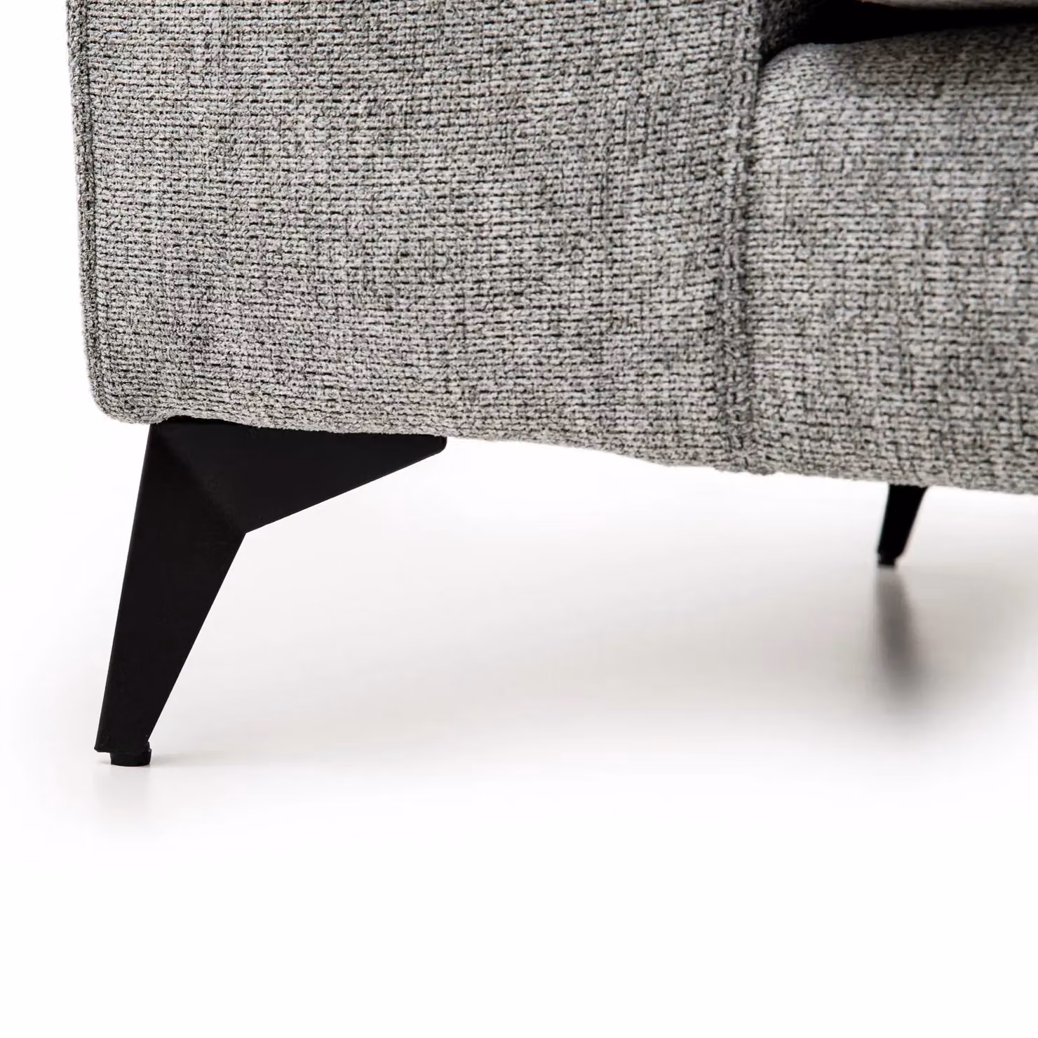 Abakus Direct Venice Right-Facing L-Shape Corner Sofa in Grey Fabric with Deep Seats and Scatter Cushions – 6
