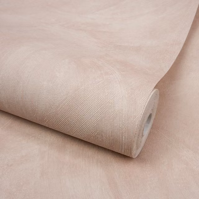 Grandeco Serra Rustic Limewash Chalk Paint Plaster Effect Textured Wallpaper in Pink