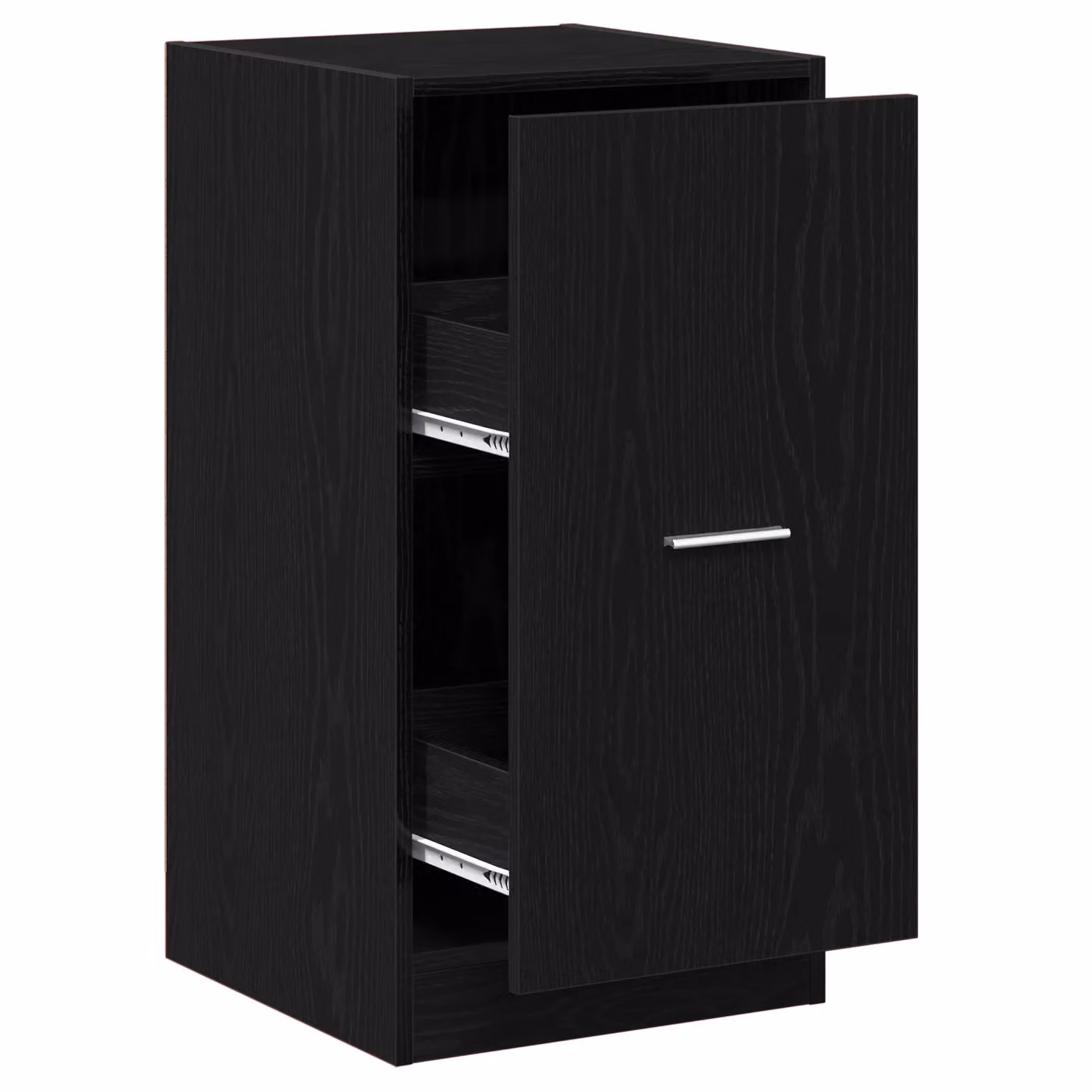 Berkfield Home Apothecary Cabinet in Black Oak, W: 40.0 cm, D: 41.0 cm, H: 77.5 cm – 2