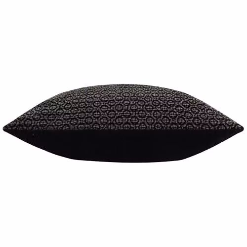 Riva Home Black Graphic Square Cotton Cushion, W/D/H: 50 x 50 x 50 cm – 2