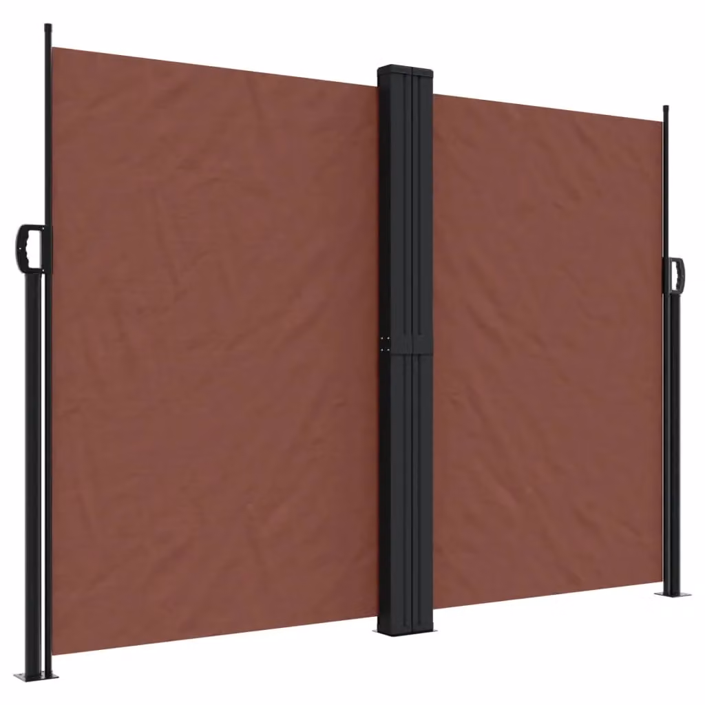 Berkfield Home Retractable Side Awning in Brown, W/H: 1000 x 180 cm – 2