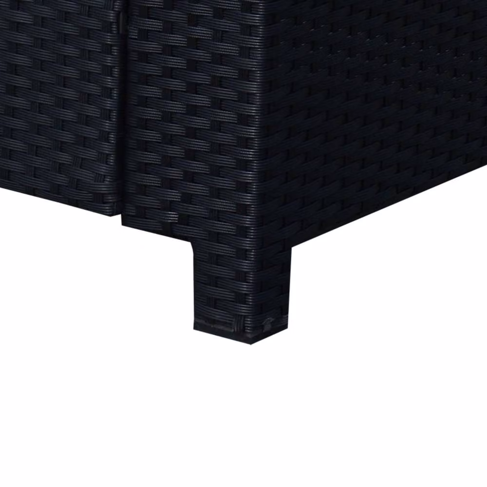 Wyld Haus Toha 2 Seater Rattan and Steel Outdoor Sofa in Black with Beige Cushions – 5