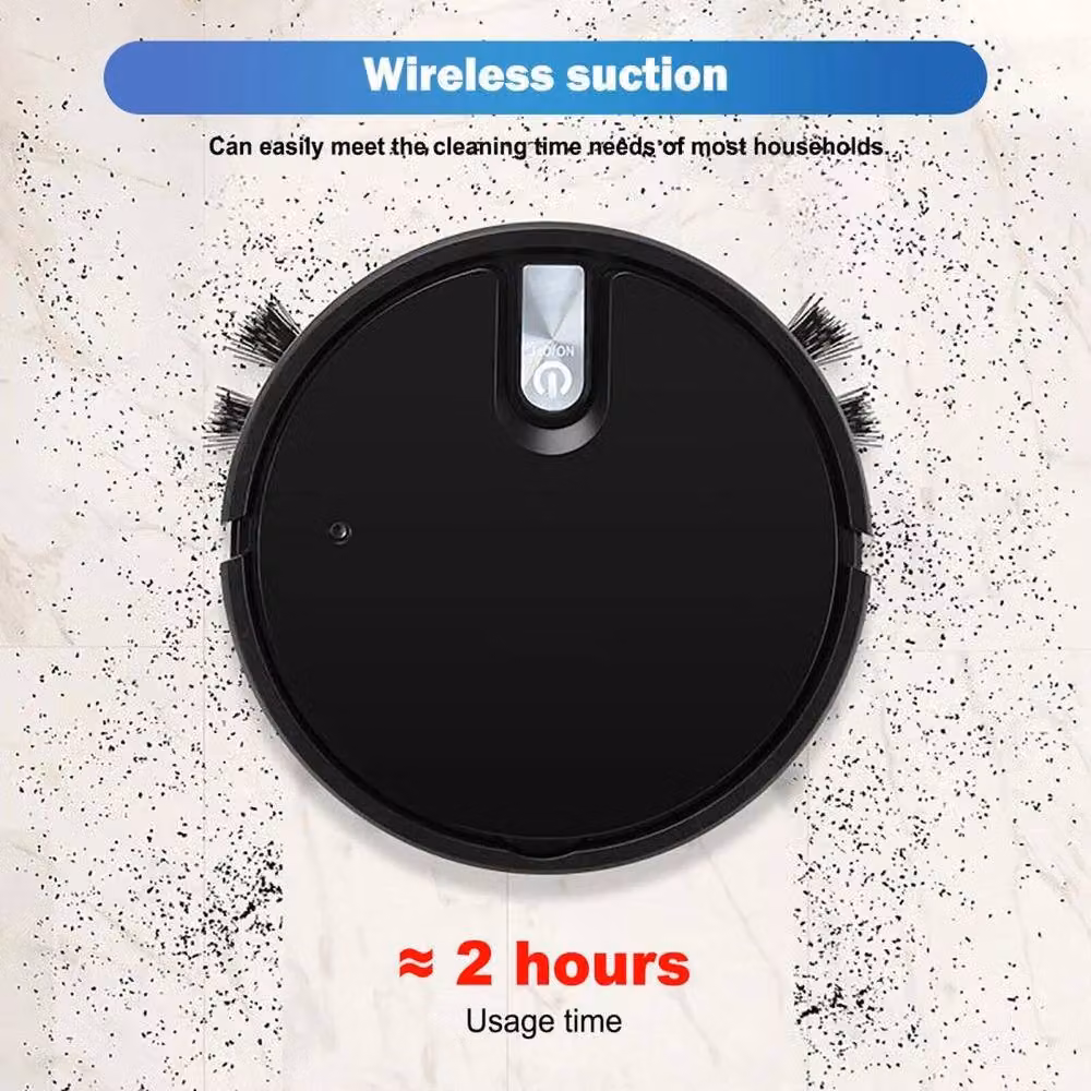 EONLION Smart Robot Vacuum Cleaner Automatic Floor Sweeper in Black – 4