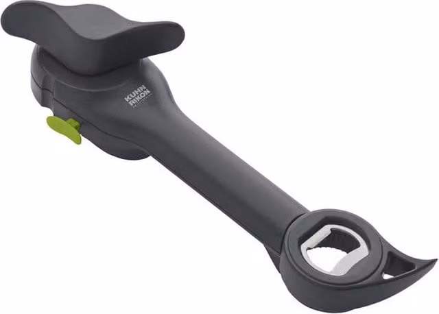 Kuhn Rikon 5-in-1 Master Multi Opener for Cans, Tins and Bottles, Grey