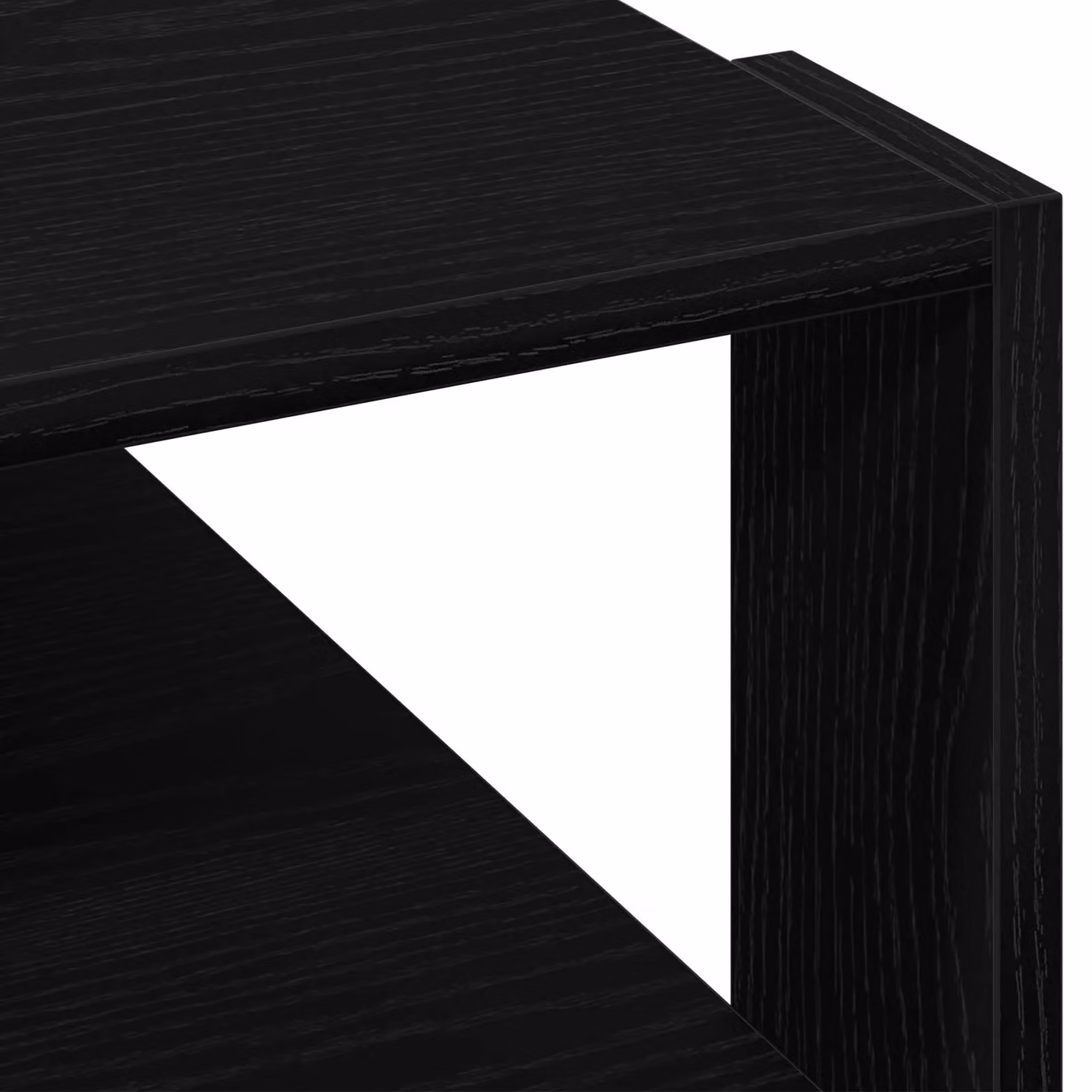 Berkfield Home Black Oak Coffee Table, W: 59.5 cm, D: 59.5 cm, H: 40.0 cm – 4