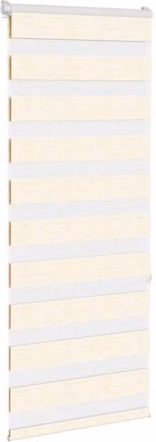 Berkfield Home Elegant Zebra Blind in Marble Beige, W: 60 cm, H: 150 cm