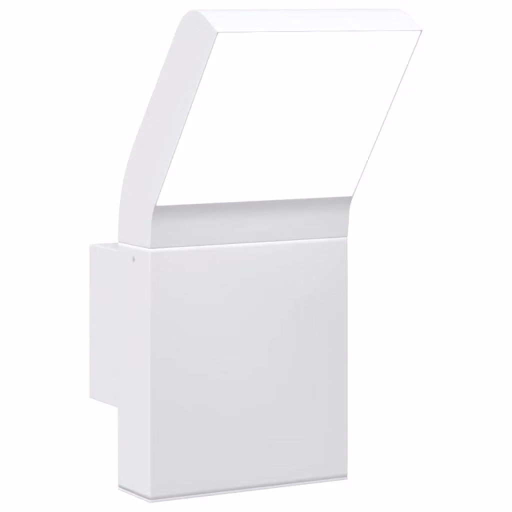 Berkfield Home Modern White LED Outdoor Wall Light in Die-cast Aluminium – 2