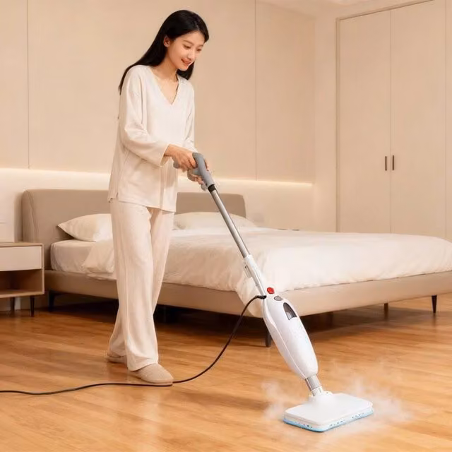 Kelvenix 4000W Upright Handheld Steam Mop Cleaner in White