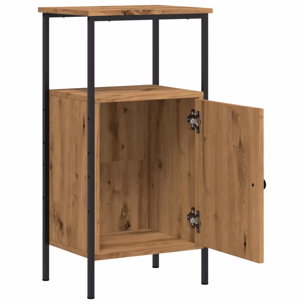Berkfield Home Artisan Oak Bedside Cabinets, Set of 2, Brown, W/D/H: 41 x 31 x 80 cm – 4