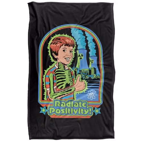 Steven Rhodes Radiate Positivity Super Soft Fleece Throw Blanket, Multicolour, W/D/H: 91 x 147 cm – 5