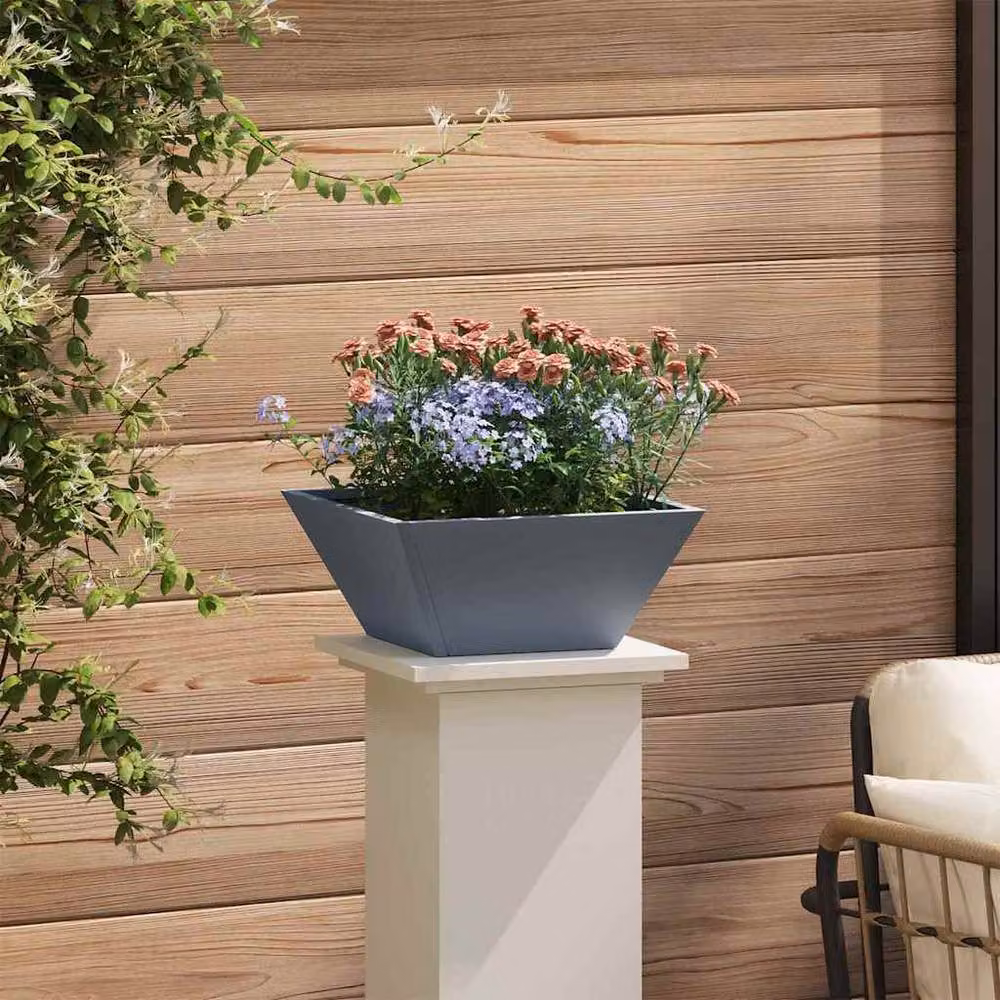 Berkfield Home Garden Bowl Planter in Anthracite Grey, W/D/H: 35 x 35 x 15 cm – 4